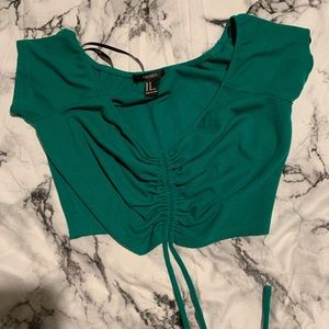 Forever 21 green crop top